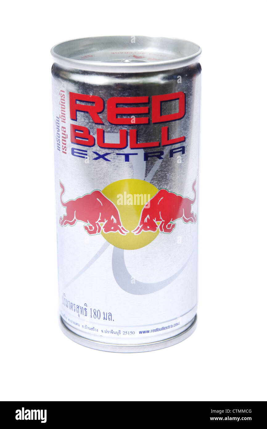 Thai Red Bull Energydrink kann Stockfoto