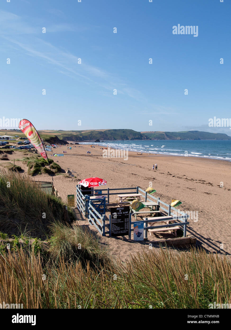 Widemouth Bucht, in der Nähe von Bude, Cornwall, UK Stockfoto