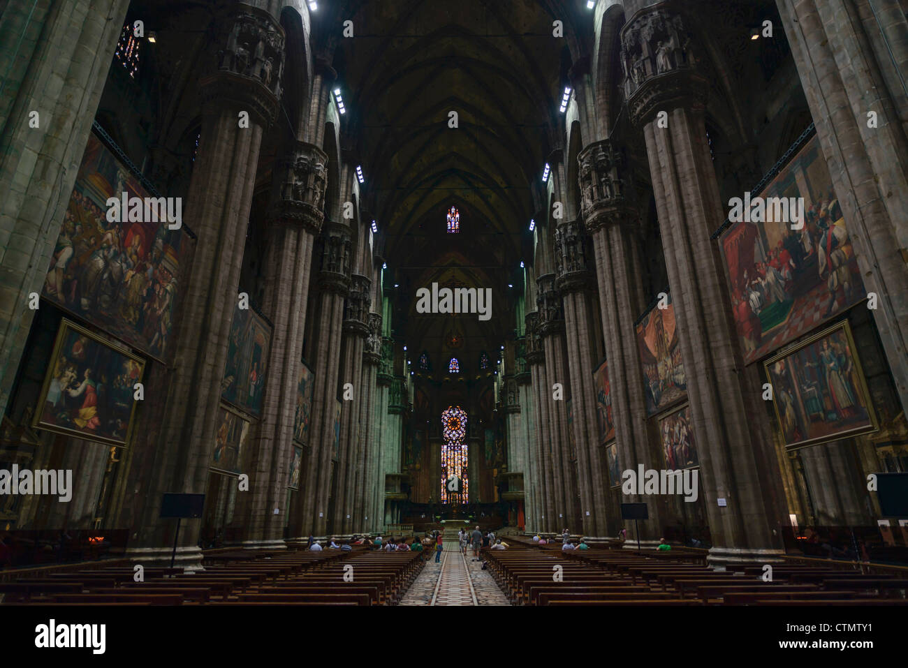 Mailand Kathedrale innen, Mailand, Lombardei, Italien Stockfoto