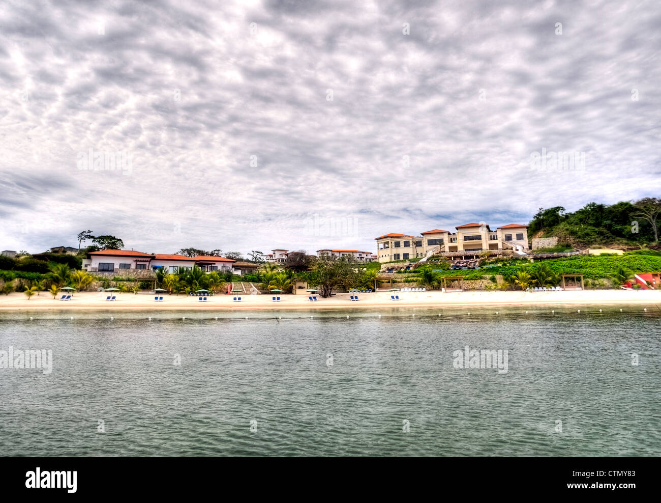 Unberührten Bay Resort in Roatan, Honduras Stockfoto