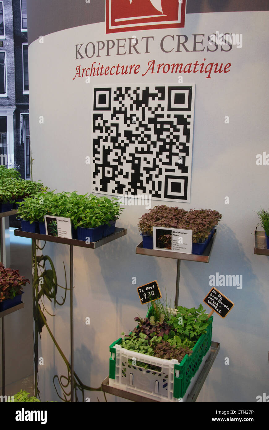 Smart-Code auf der Floriade 2012, Gartenbau Weltausstellung Venlo Niederlande Stockfoto