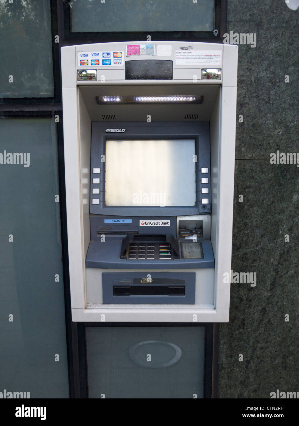 Geldautomat in Budapest, Ungarn, Osteuropa Stockfoto