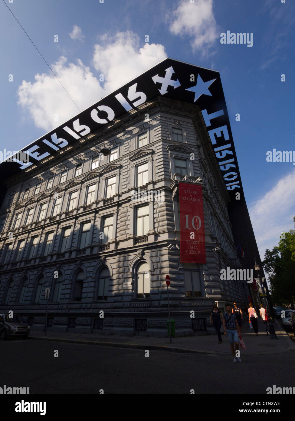 Das Haus des Terrors Museum, Budapest, Ungarn, Osteuropa Stockfoto