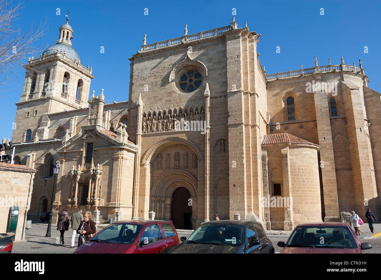 Catedral de Santa María, Puerta de Las Cadenas, Ciudad Rodrigo, Spanien Stockfoto