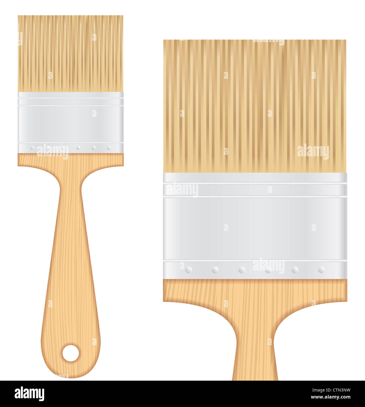 Hölzerne Bürste Stockfoto