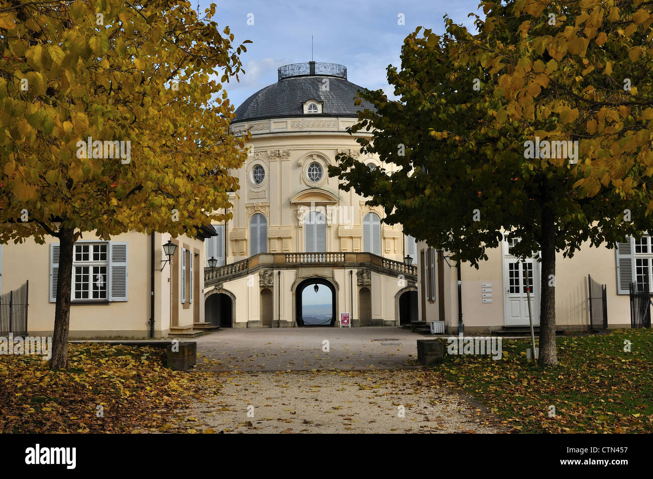 Hintere Gasse Schloss Solitude, Stuttgart Stockfoto