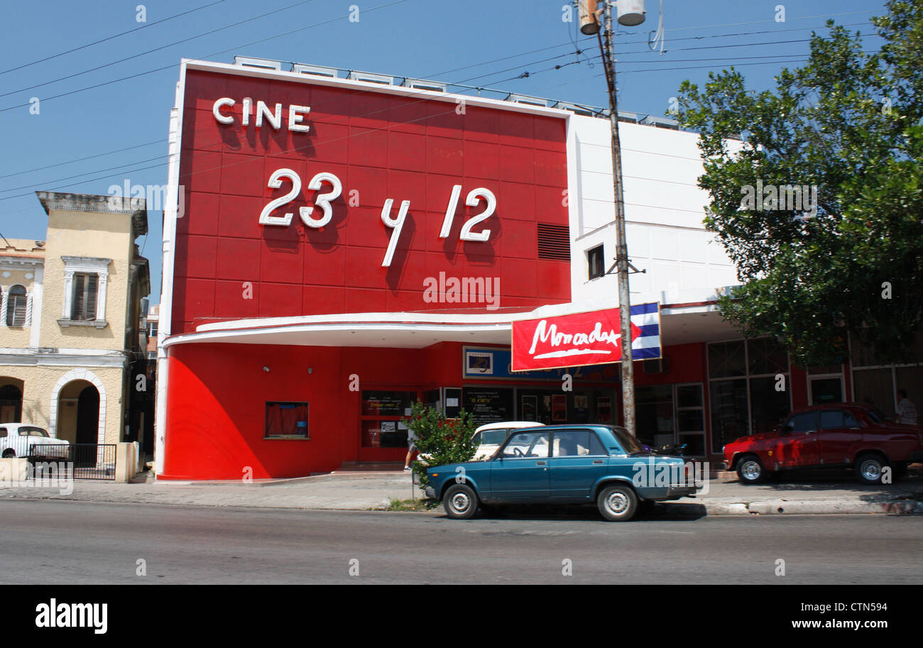 Cine 23 y 12 Havanna Kuba Stockfoto
