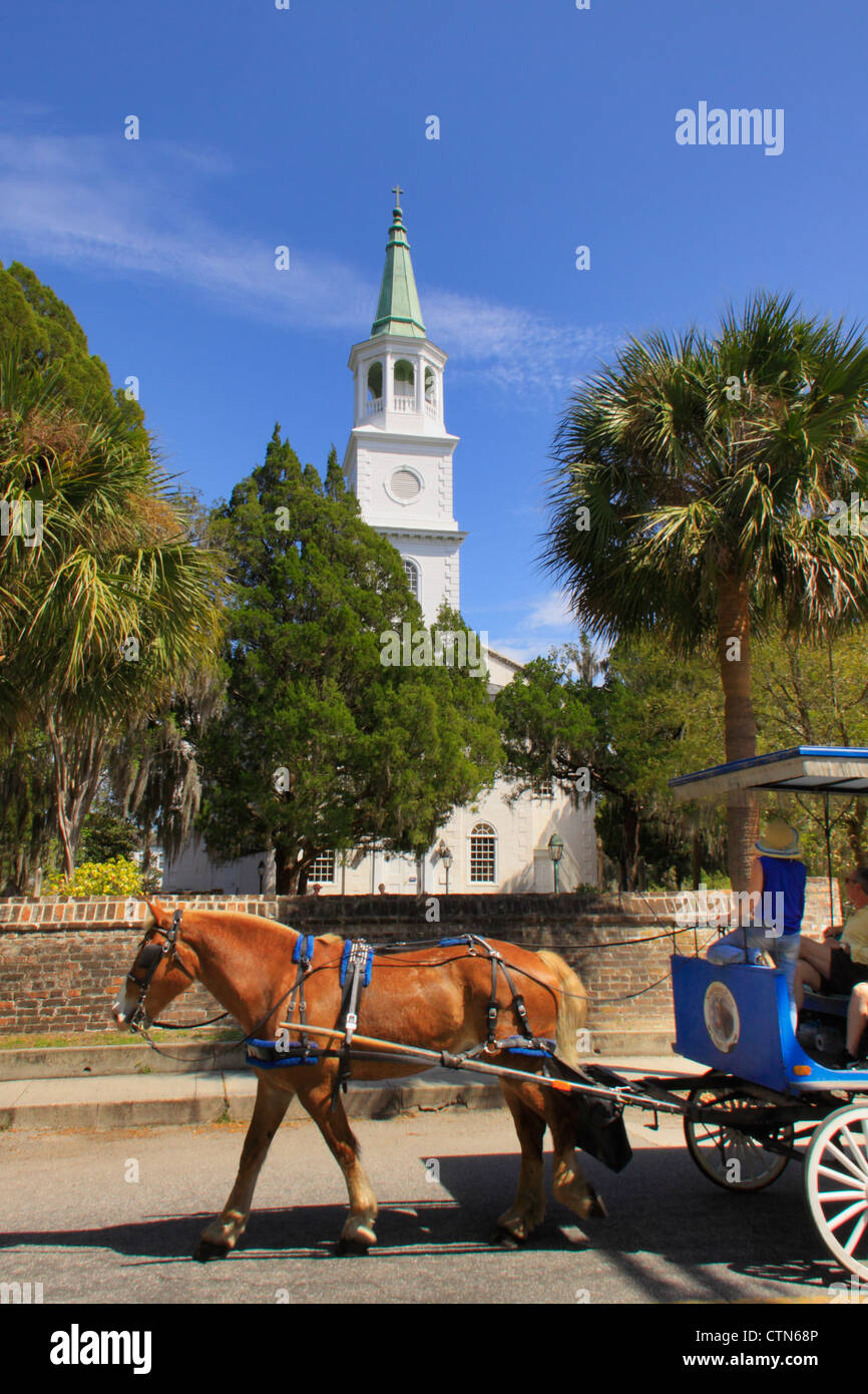 Kirche St. Helenas, Beaufort, South Carolina, USA Stockfoto