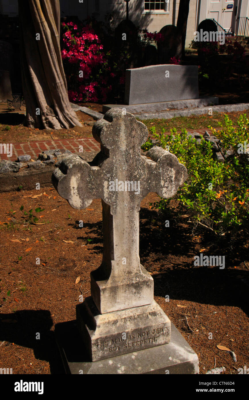 Kirche St. Helenas, Beaufort, South Carolina, USA Stockfoto