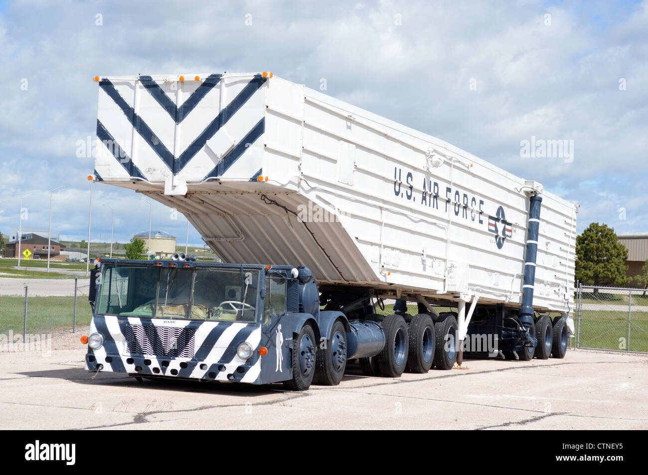 Minuteman 2 an der South Dakota Air and Space Museum Ellsworth Air Force Base in Rapid City Stockfoto