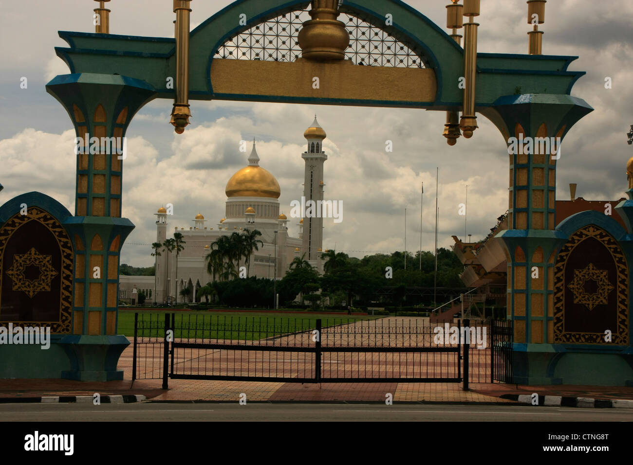 Sultan Omar Ali Saifudding Moschee, Bandar Seri Begawan, Brunei, Südost-Asien Stockfoto