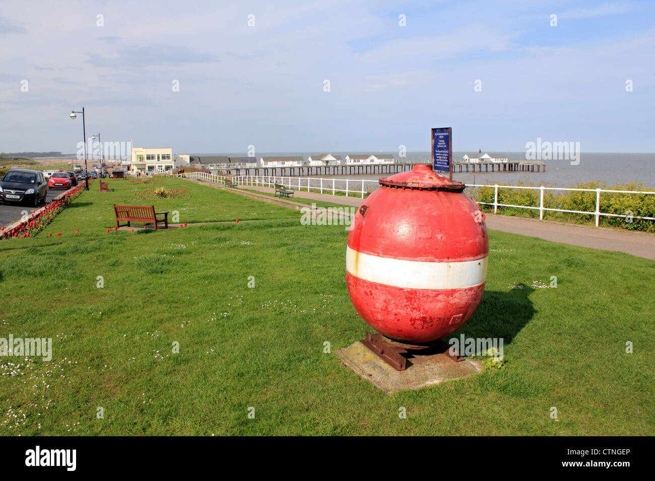 Alten WW2 mine Southwold Suffolk England UK Stockfoto