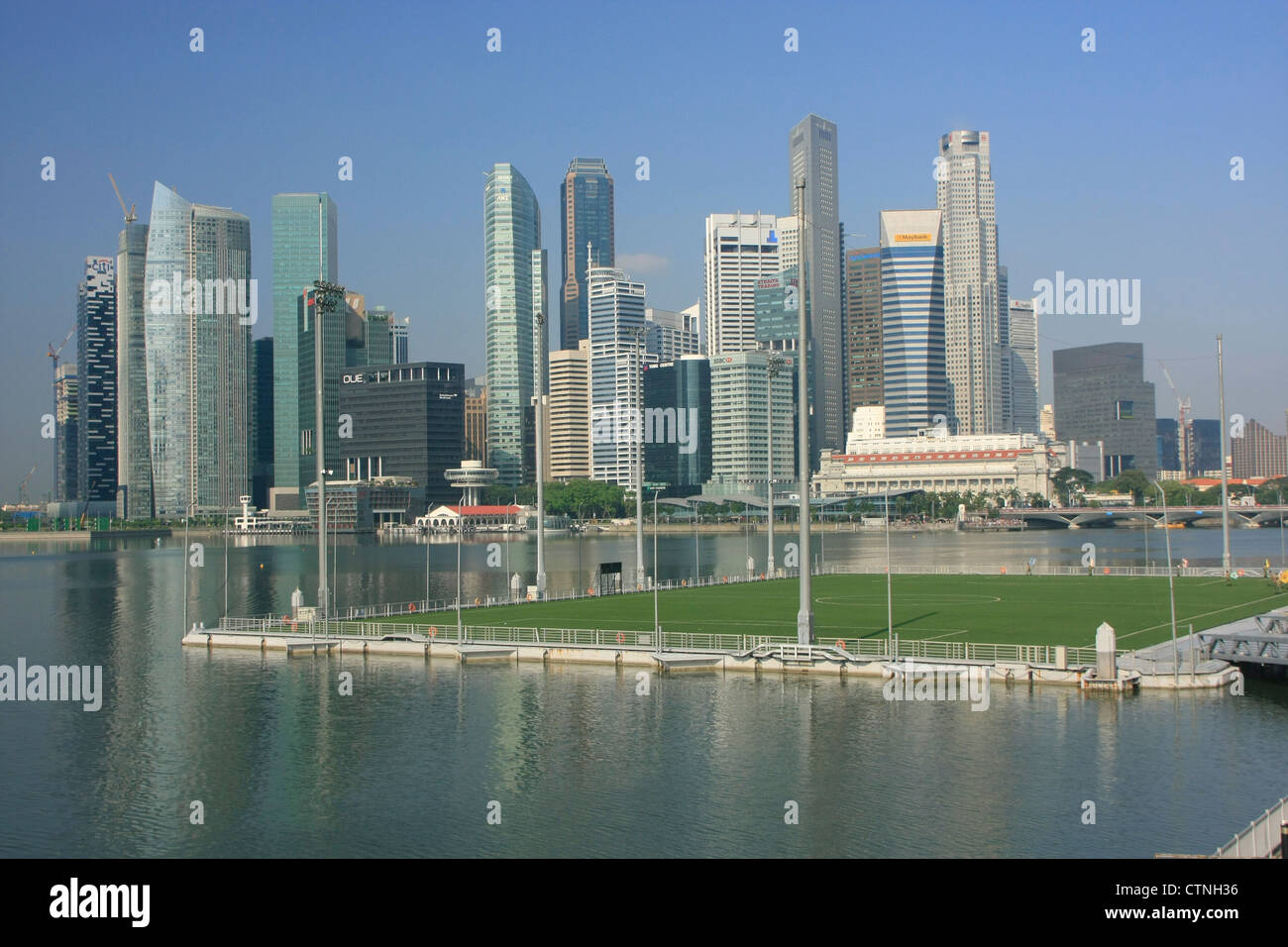 Skyline der Stadt, Singapur Stockfoto