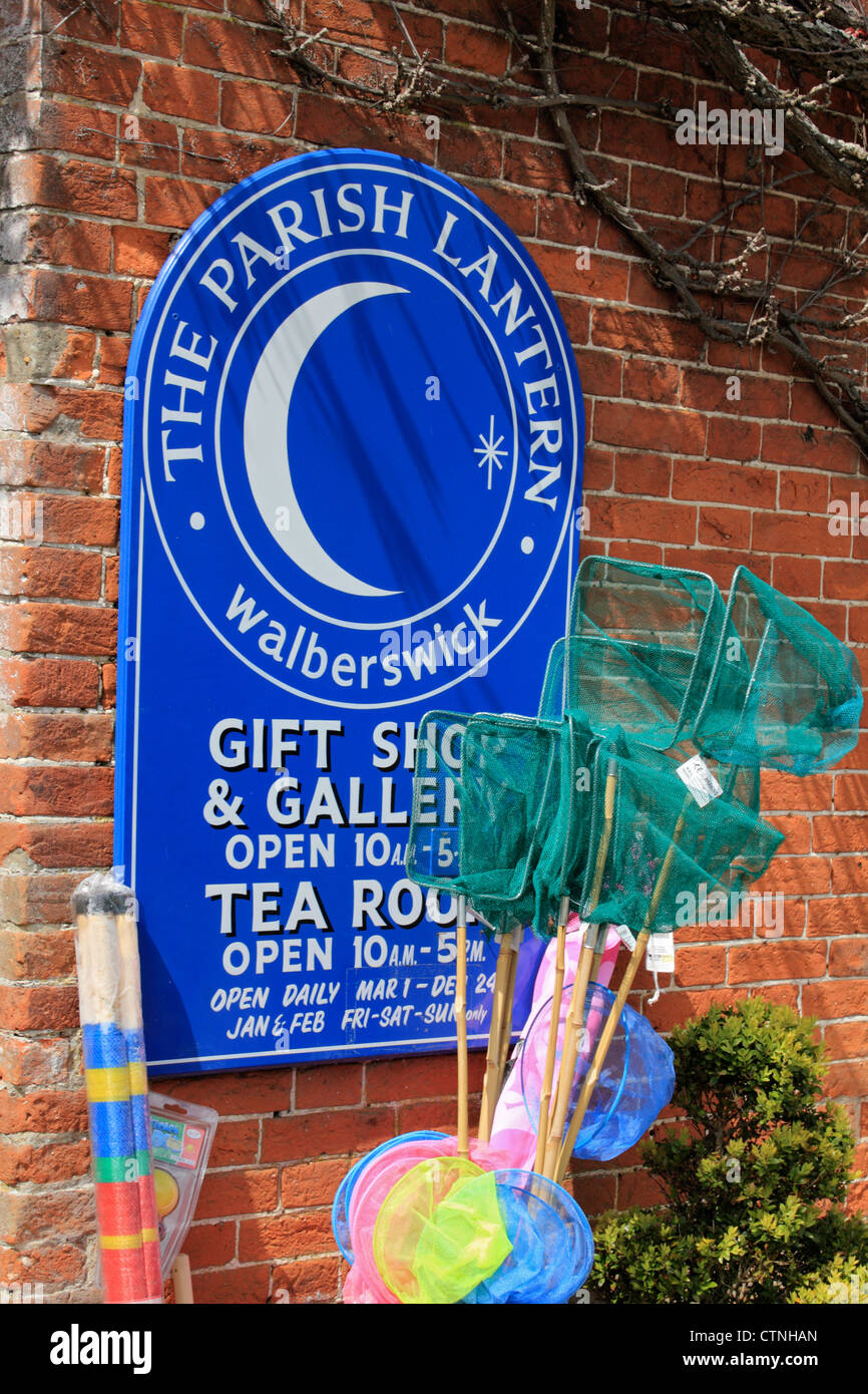 Geschenk-Shop Walberswick Suffolk England UK Stockfoto