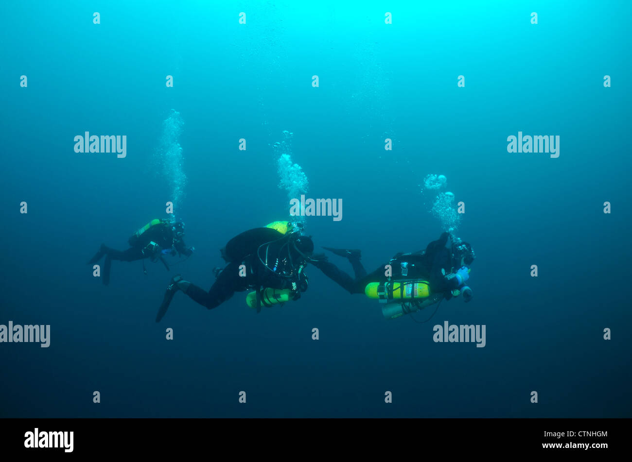 Tauchen in den Baikalsee, Sibirien, der Russischen Föderation, Eurasien. Stockfoto