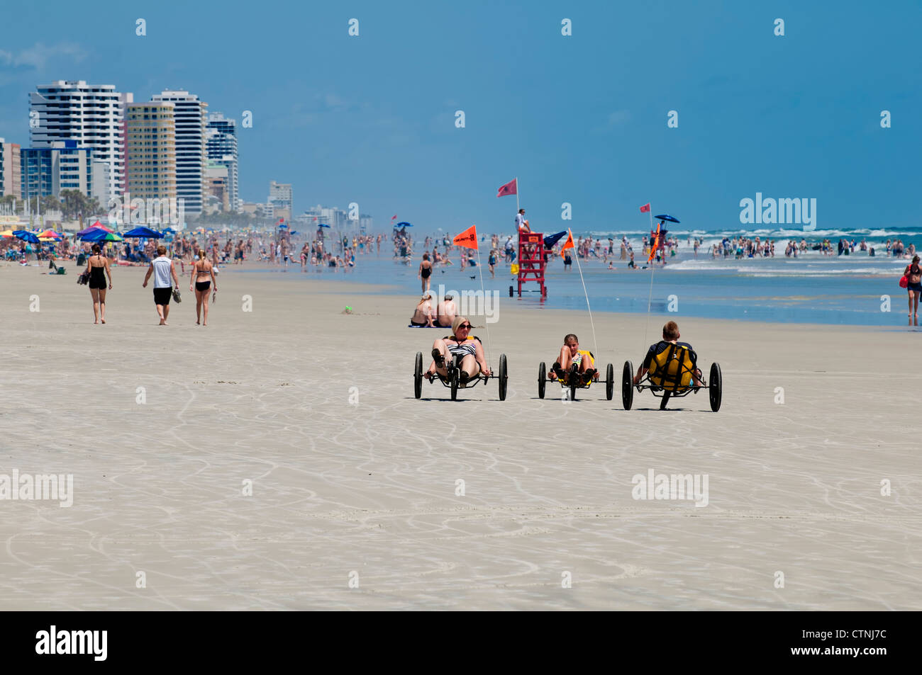 Aktivitäten in Daytona Beach, Florida. Stockfoto