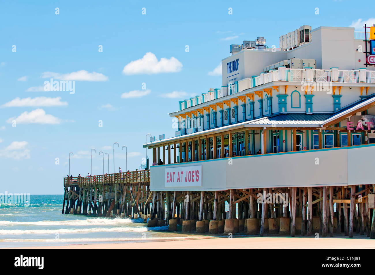 Restaurierten Pier in Daytona Beach, Florida. Stockfoto