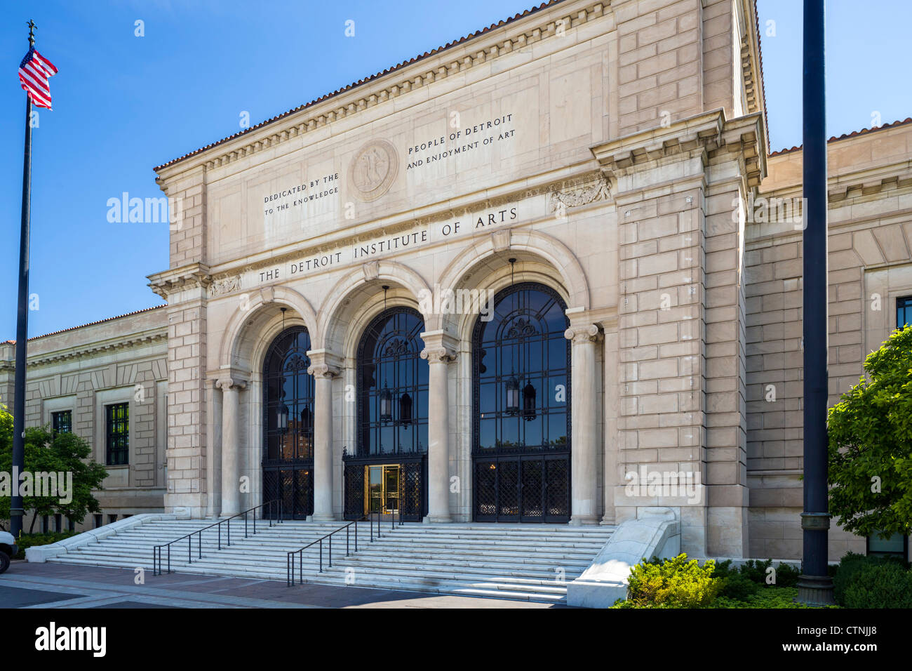 Das Detroit Institute of Arts am Kulturzentrum Woodward Avenue, Detroit, Detroit, Michigan, USA Stockfoto