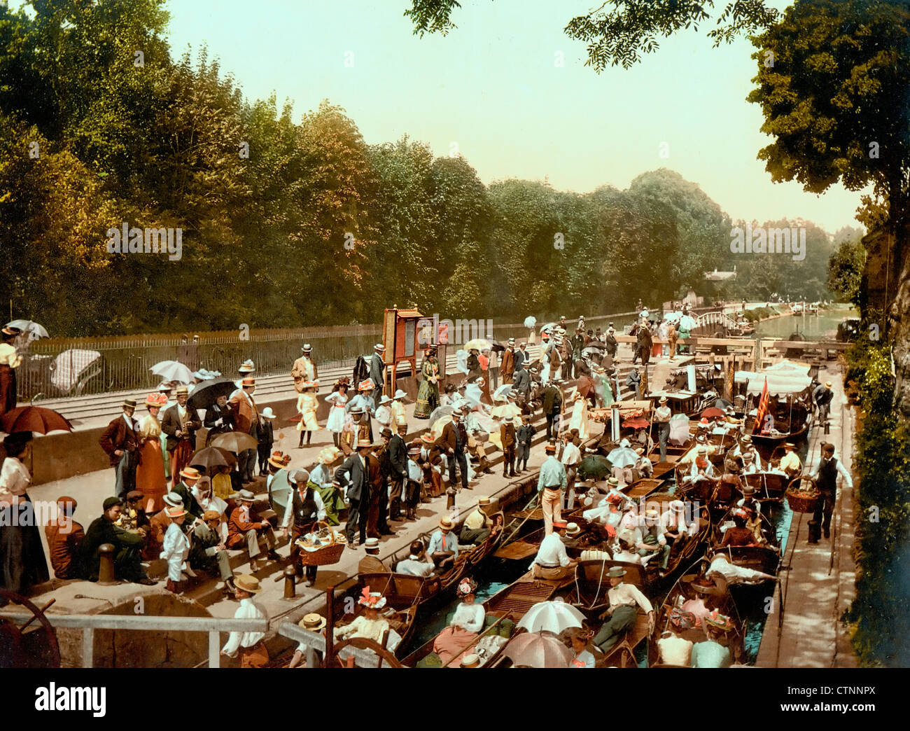 Windsor, Boulter Lock, London und Vororten, England, UK, um 1900 Stockfoto
