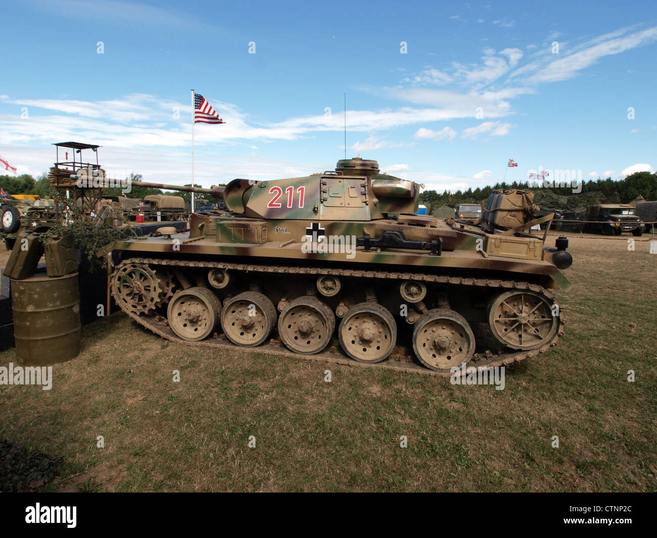 Die Simulation der Panzerkampfwagen III oder IV repliziert die Betriebserfahrungen dieser deutschen Panzerfahrzeuge, die während des Zweiten Weltkriegs ausgiebig eingesetzt wurden Stockfoto