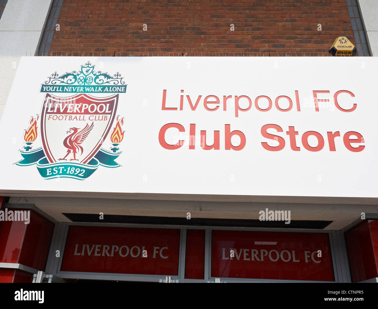 Liverpool Football Club Shop in Liverpool UK Stockfoto
