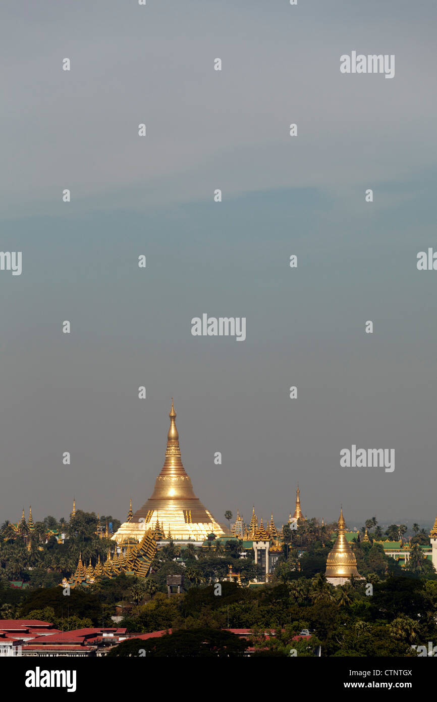 Skyline von Yangon, Myanmar Stockfoto