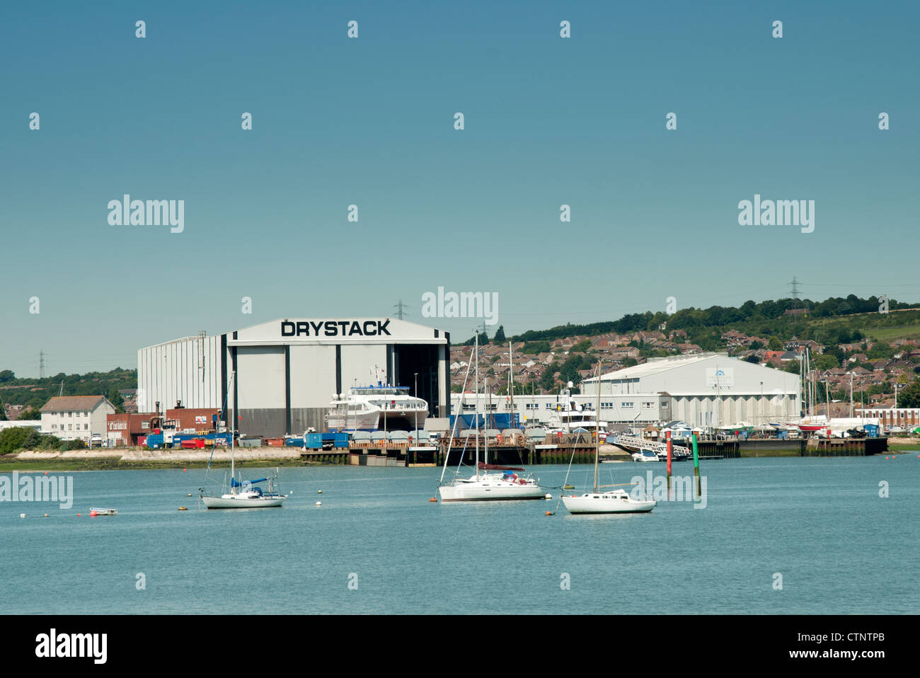 Drystack Trafalgar Wharf Portsmouth harbour Stockfoto
