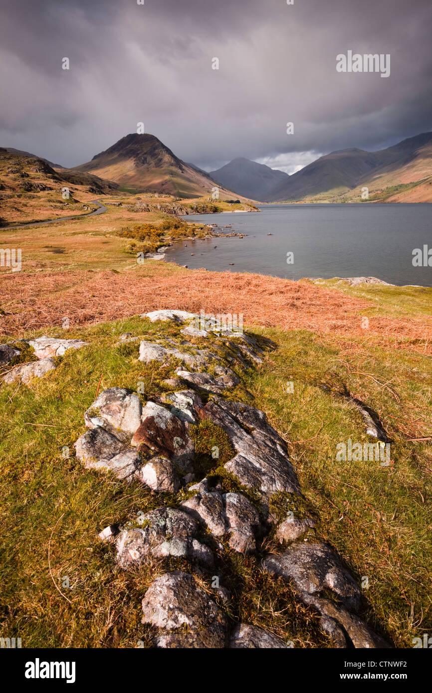 Wast Wasser im nordwestlichen Teil des Lake District National Park, Cumbria, England, Großbritannien. Stockfoto