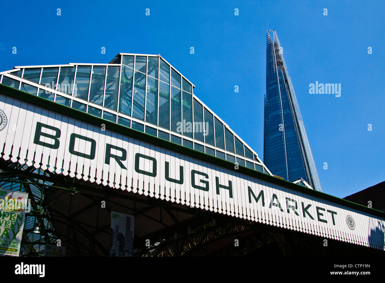 Der Shard & Borough market Stockfoto