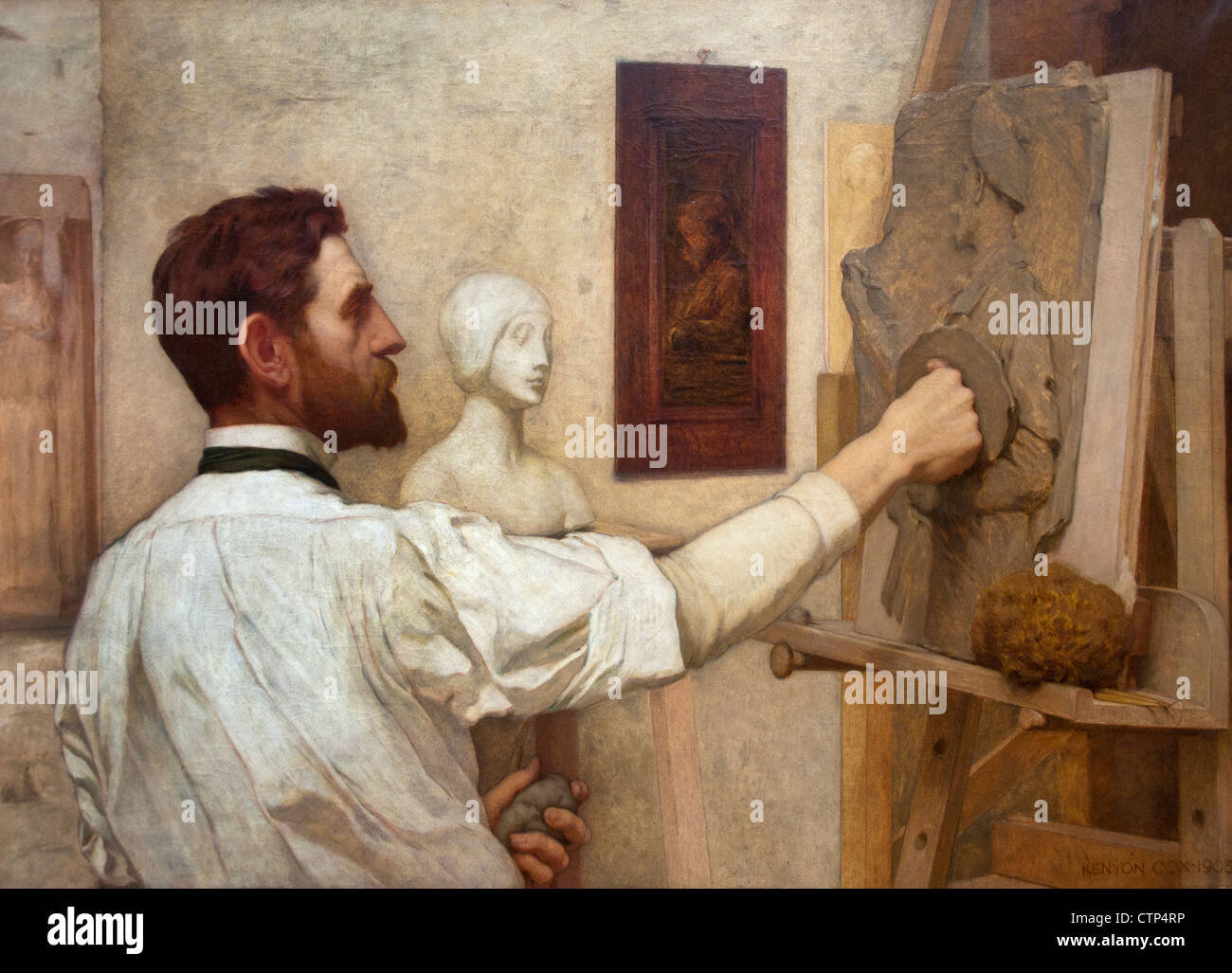 Augustus Saint-Gaudens 1908 Kenyon Cox Amerikaner / Vereinigte Staaten von Amerika Stockfoto