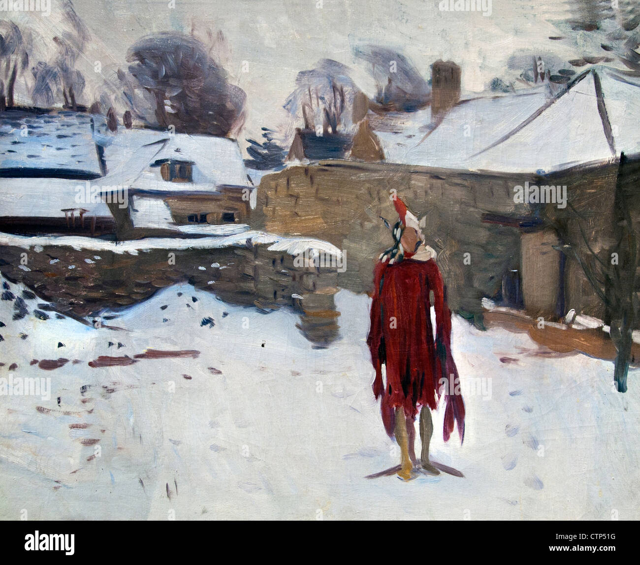 Männchen in die Snow 1892 John Singer Sargent US Vereinigte Staaten von Amerika Stockfoto