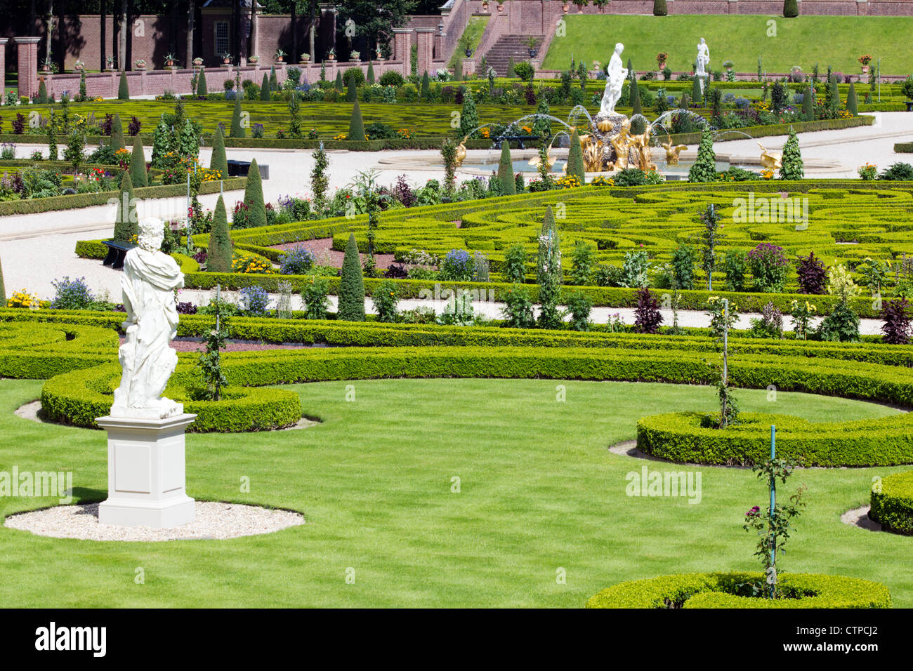"Het Loo" Schlossgarten. Apeldoorn, Niederlande Stockfoto