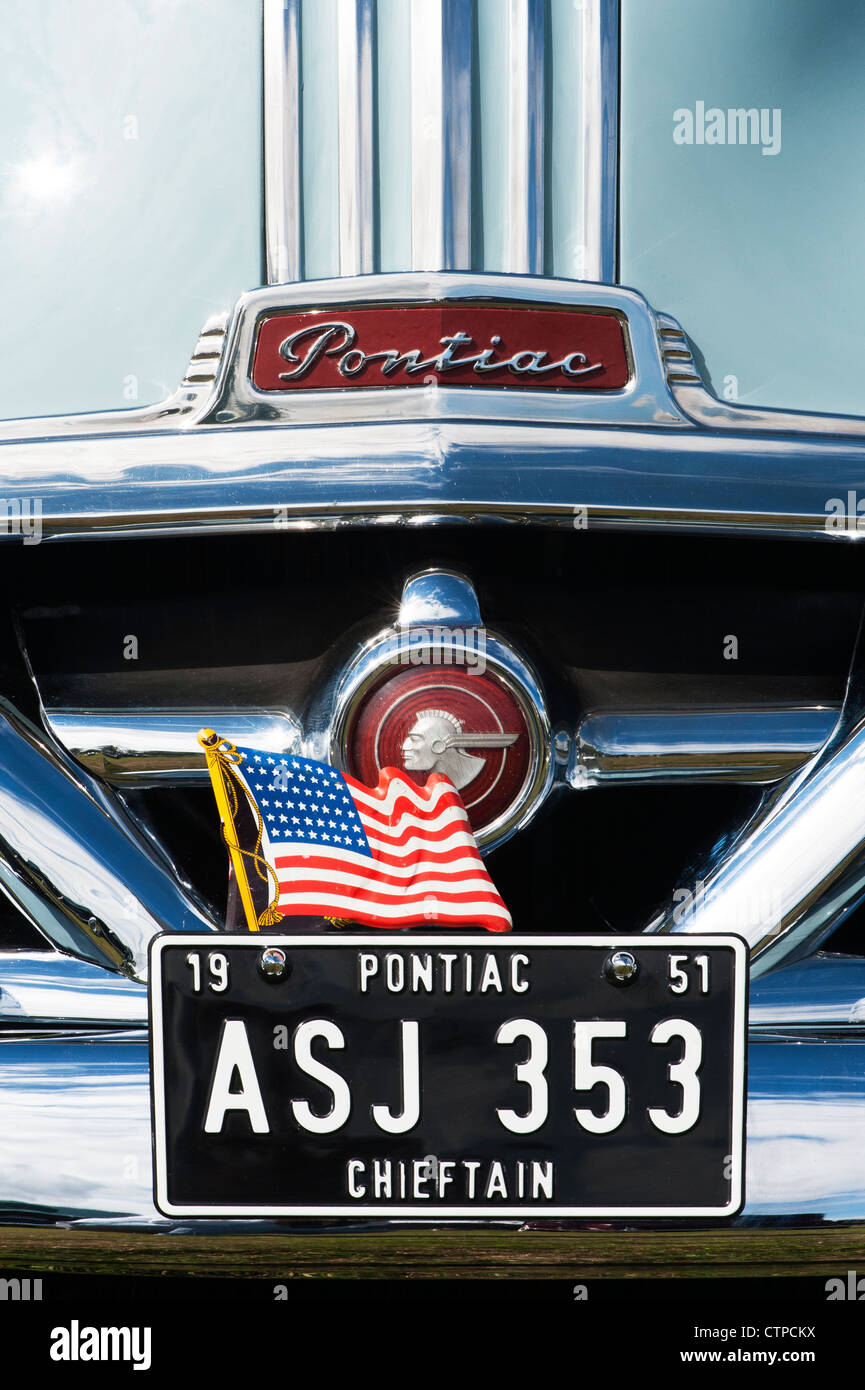 1951 Pontiac Chieftain, amerikanische Oldtimer Classic Stockfoto