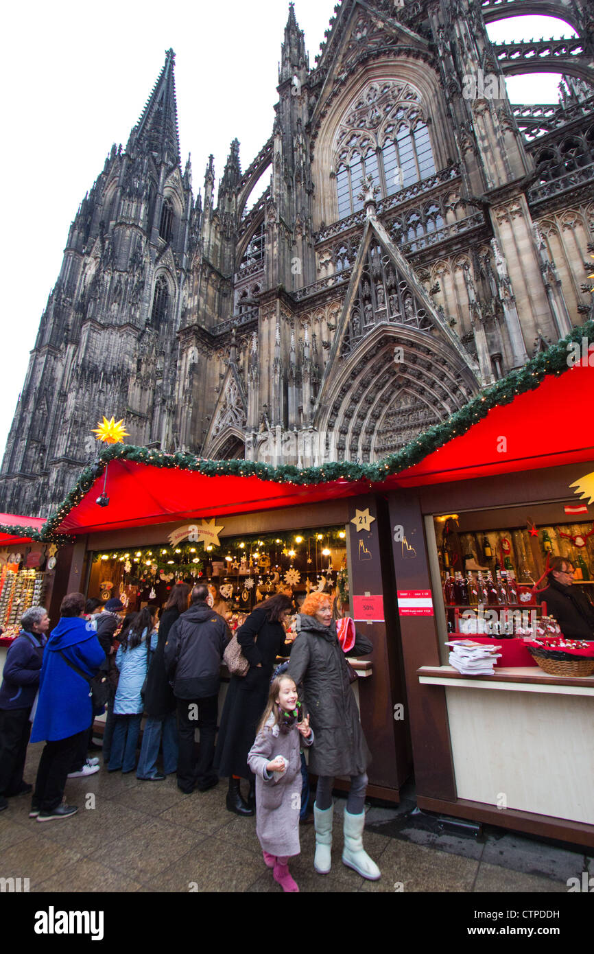 Weihnachtsmarkt Köln Stockfoto