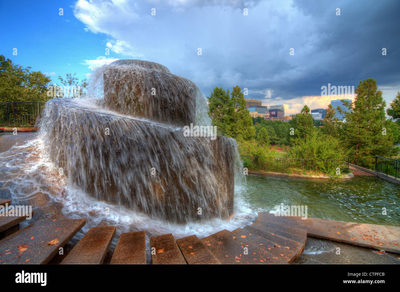 Finlay Park Brunnen in Columbia, South Carolina, USA Stockfoto