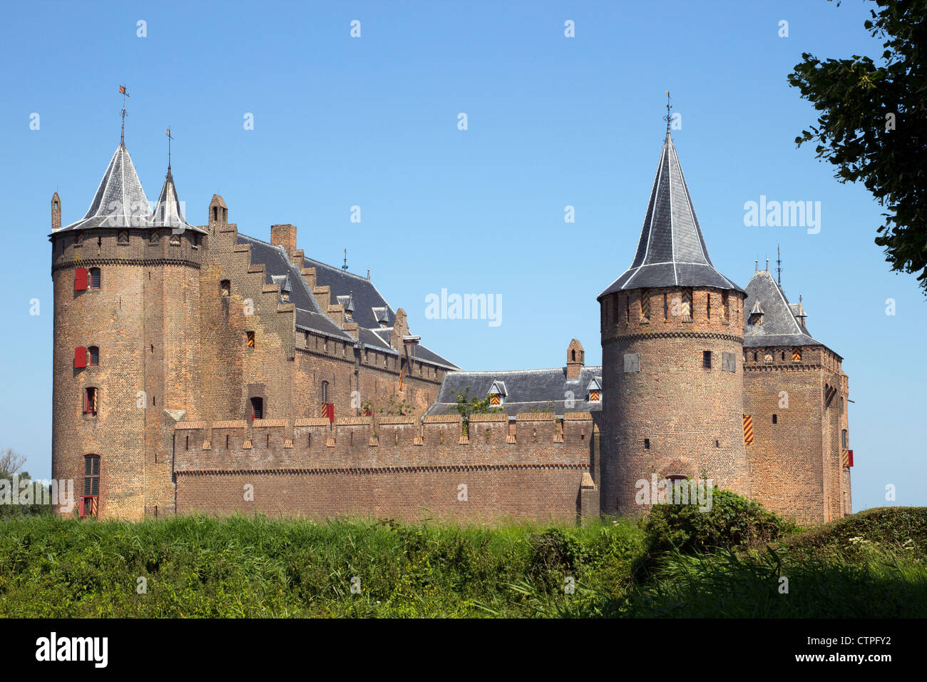 Muiderslot Burg in den Niederlanden Stockfoto