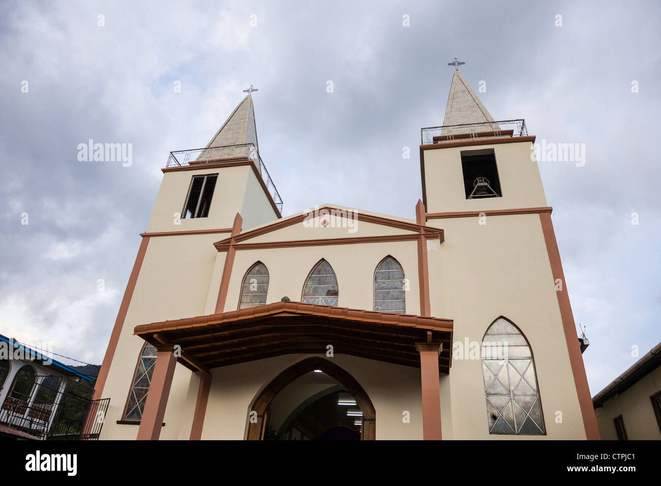 San Juan Bautista katholische Kirche in Boquete, Provinz Chiriqui, Panama. Stockfoto