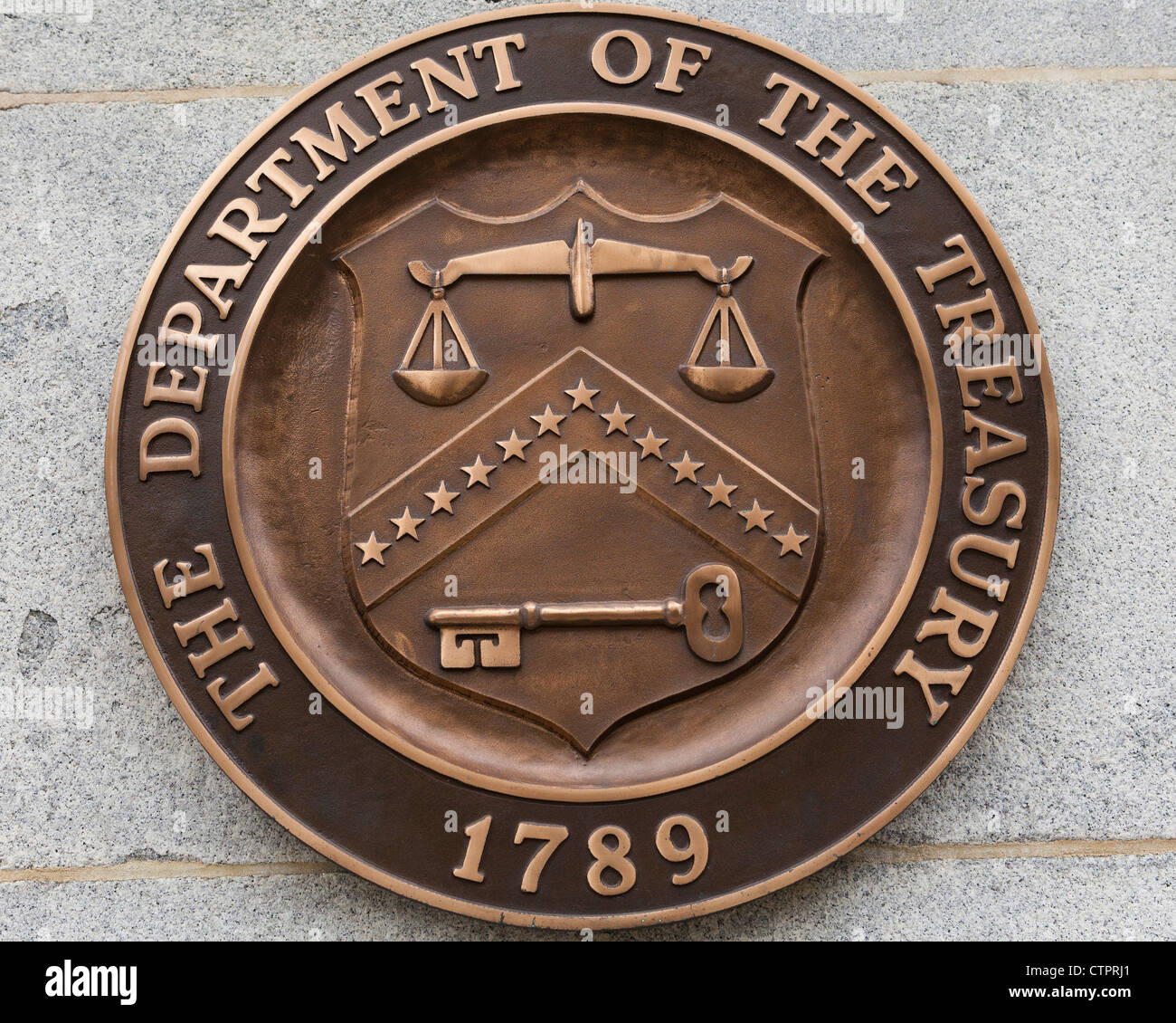 U.S. Department of Treasury-Dichtung Stockfoto