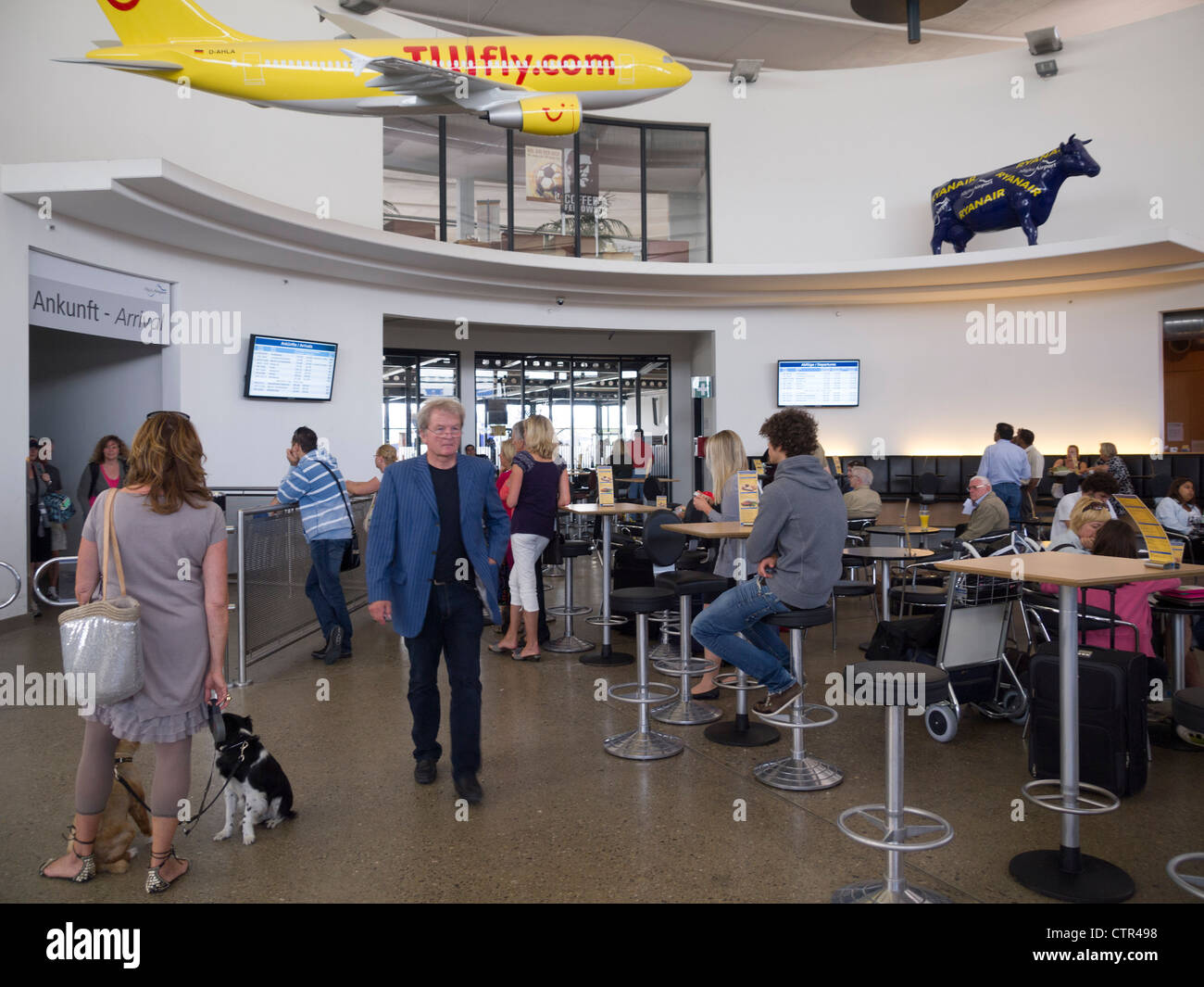 Allgäu-Flughafen-terminal in Memmingen, Deutschland, Europa Stockfoto