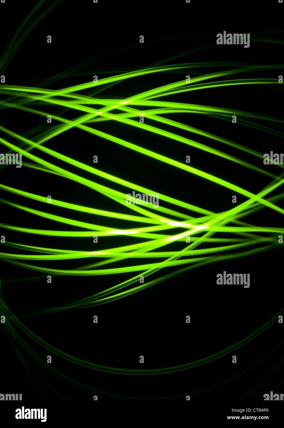 Eine abstrakte grünes Licht-physiogram Stockfoto