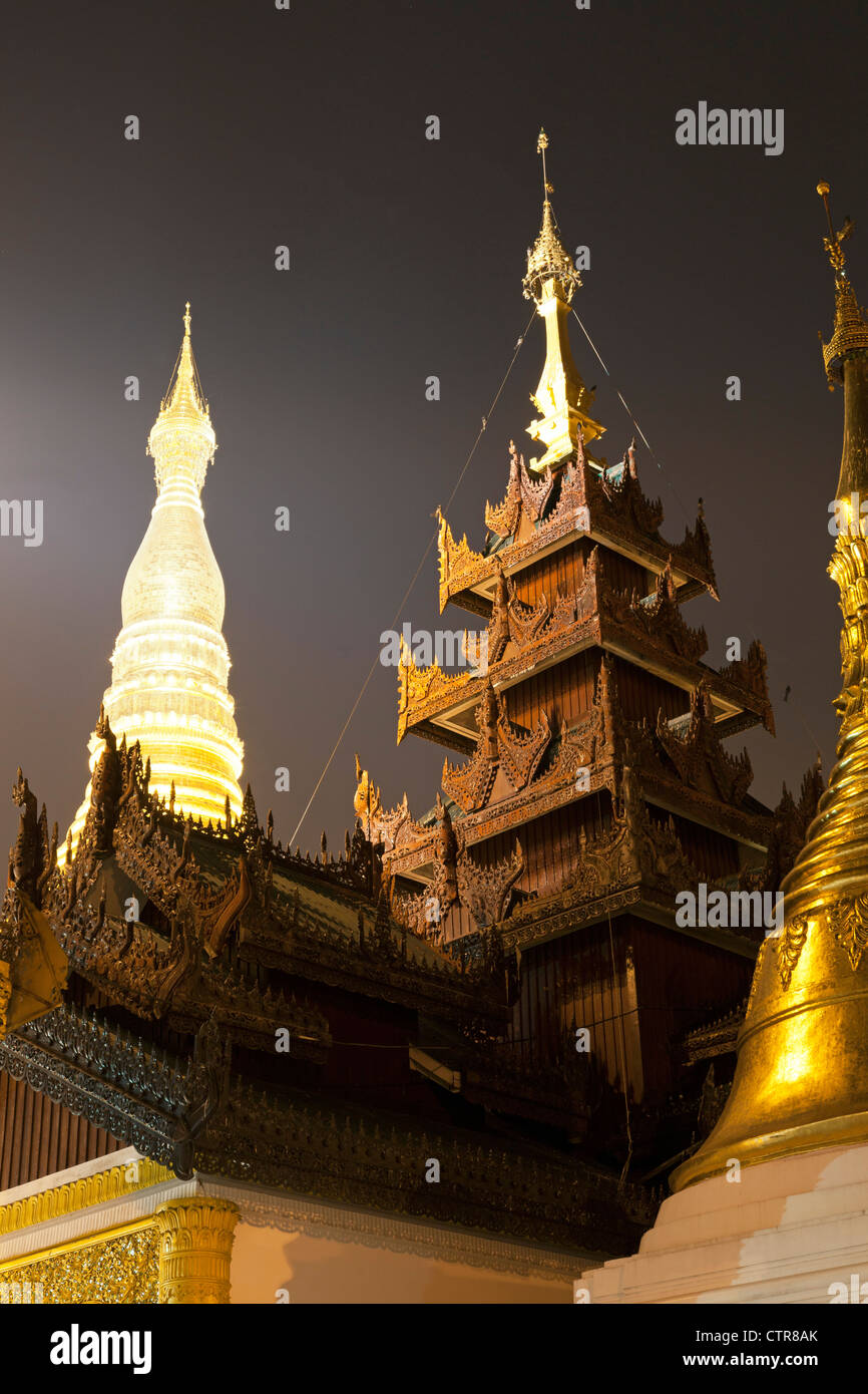 Shwedagon Pagode in Yangon, Myanmar Stockfoto