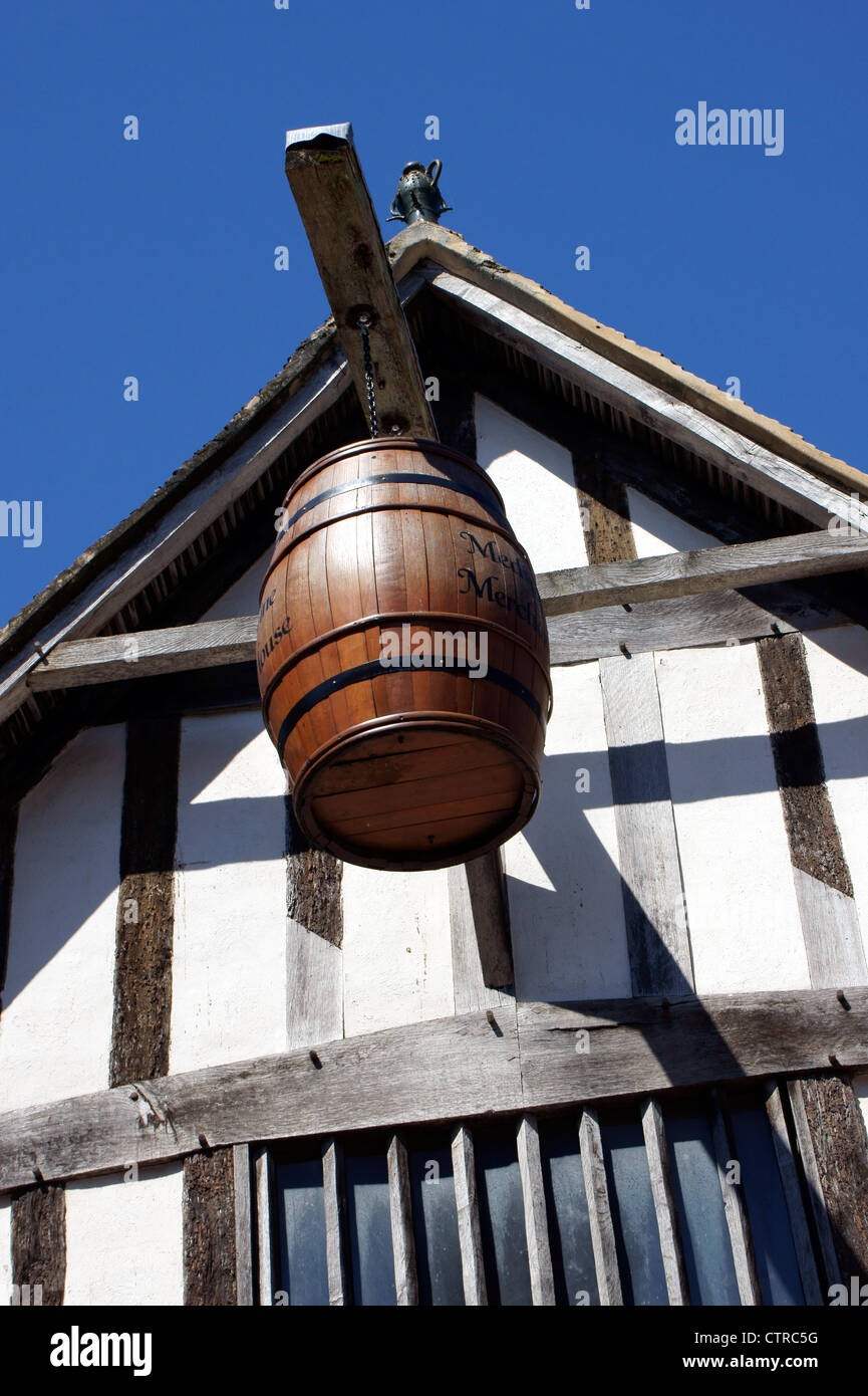 MITTELALTERLICHE HÄNDLER HAUS GEBAUTEN 1290 Stockfoto