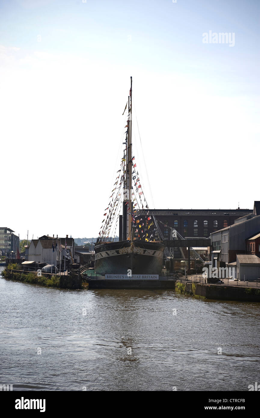 Isambard Kingdom Brunel SS Great Britain in Bristol Docks, UK Stockfoto