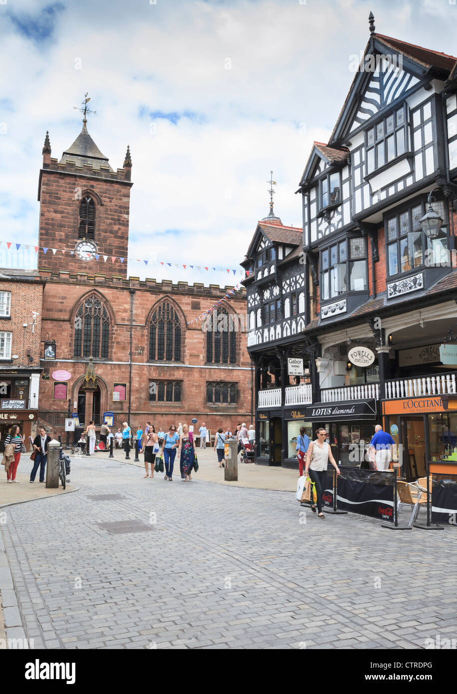 Chester - Bridge Street Stockfoto