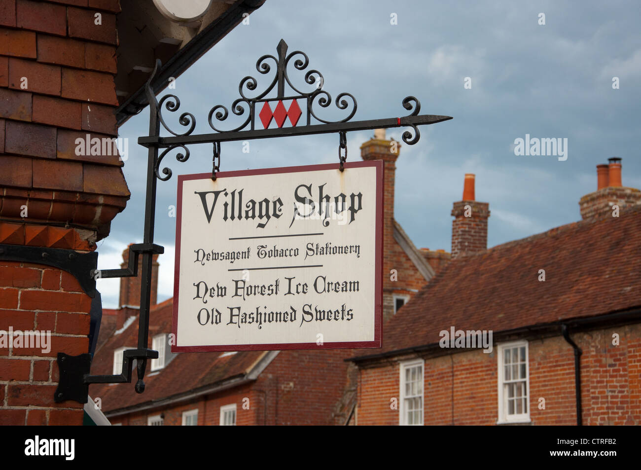 Dorf Schild, Beaulieu, Hampshire Stockfoto