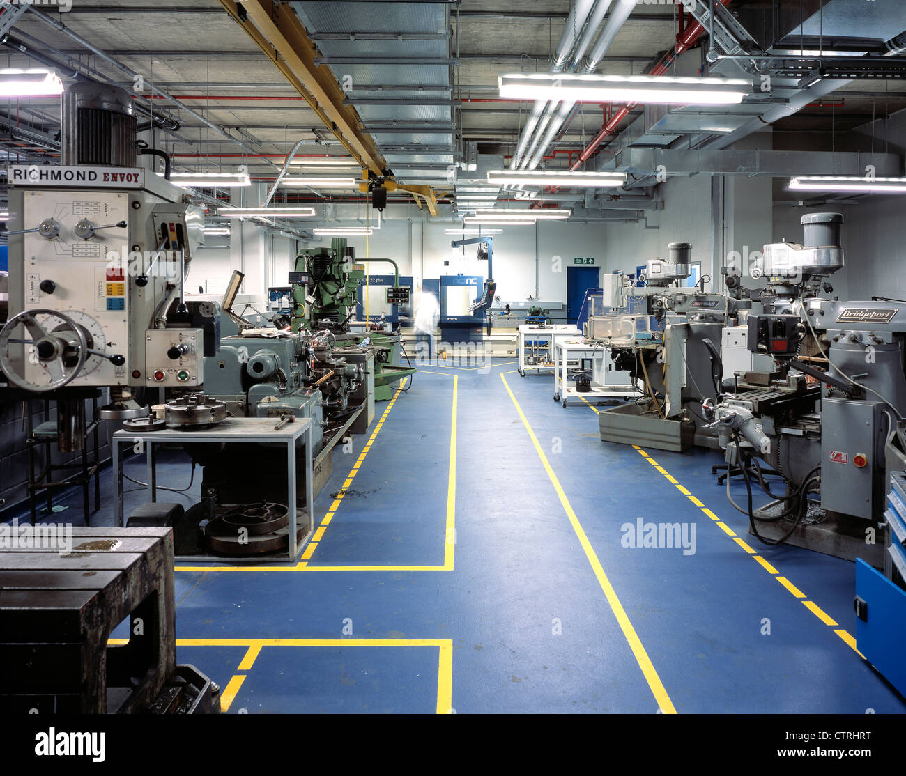 neue technische Gebäude-Werkstatt Stockfoto