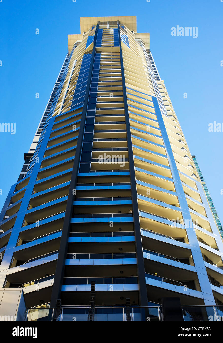 Ein hohes Gebäude in Brisbane. Stockfoto