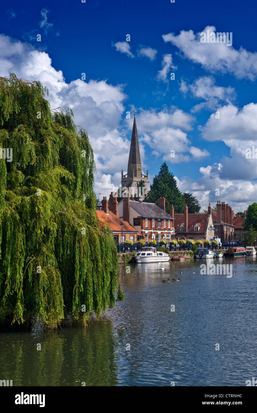 Die Themse bei Abingdon, Oxfordshire, England, UK Stockfoto