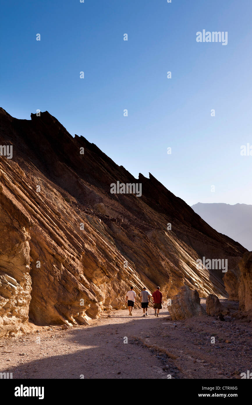 Golden Canyon, Death Valley, Kalifornien Stockfoto