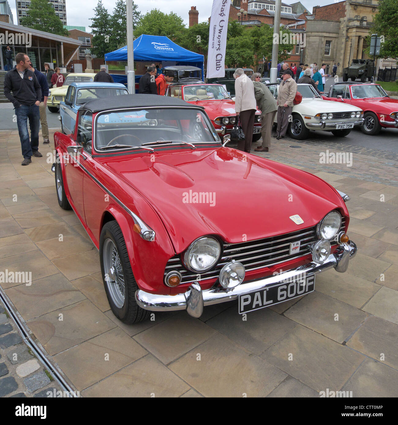 Triumph TR5 britische klassische Cabrio-Sportwagen Stockfoto